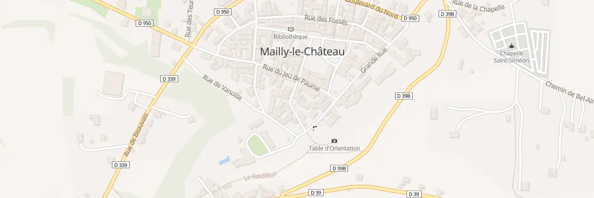 Plan du 1 Rue des Promenades à Mailly-le-Château