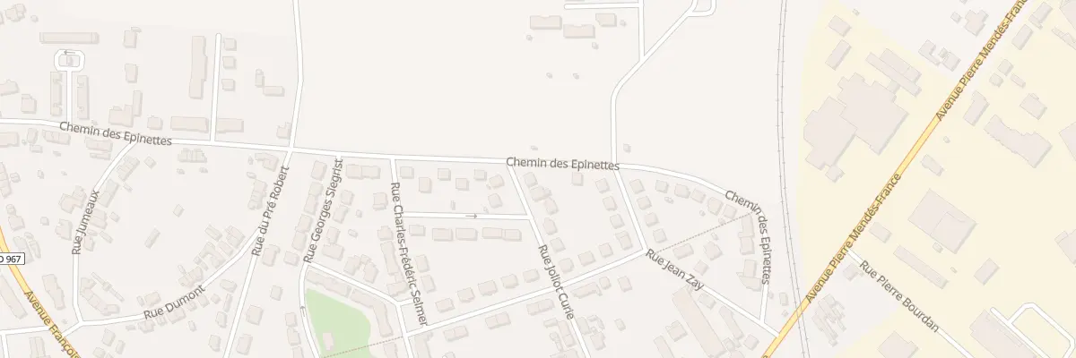 Plan du 42 Rue Joliot Curie à Laon