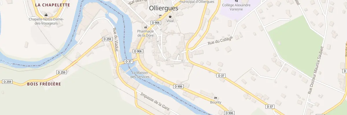 Plan du 29 Rue du Pavé à Olliergues
