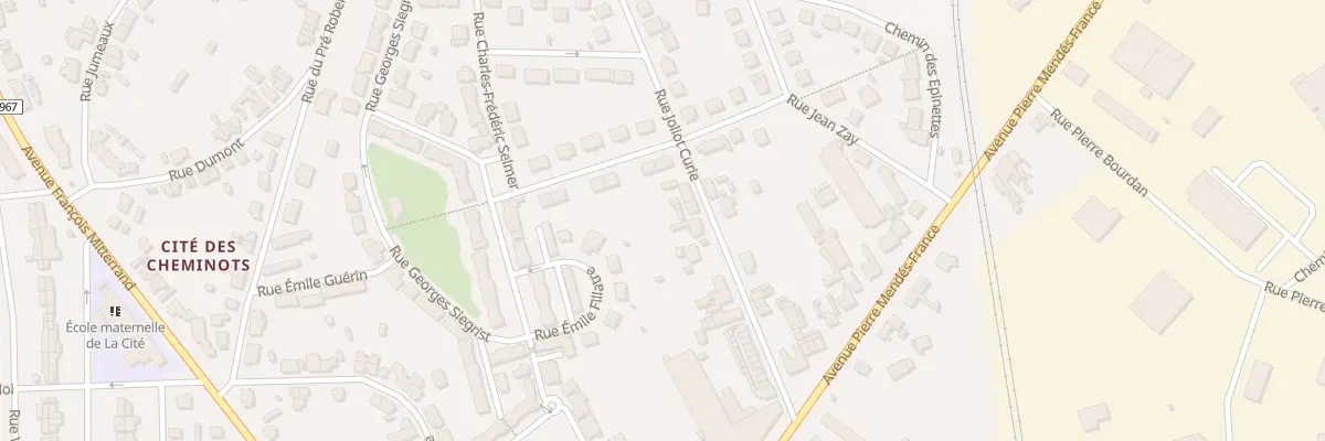 Plan du 47 Rue Joliot Curie à Laon