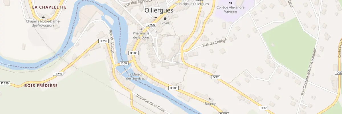 Plan du 31 Rue du Pavé à Olliergues
