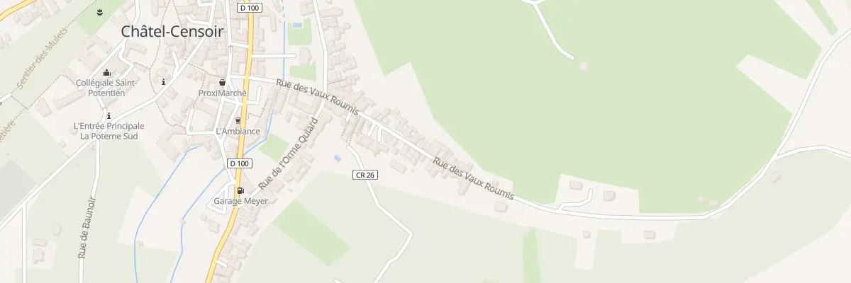 Plan du 25 Rue des Vaux Roumis à Châtel-Censoir