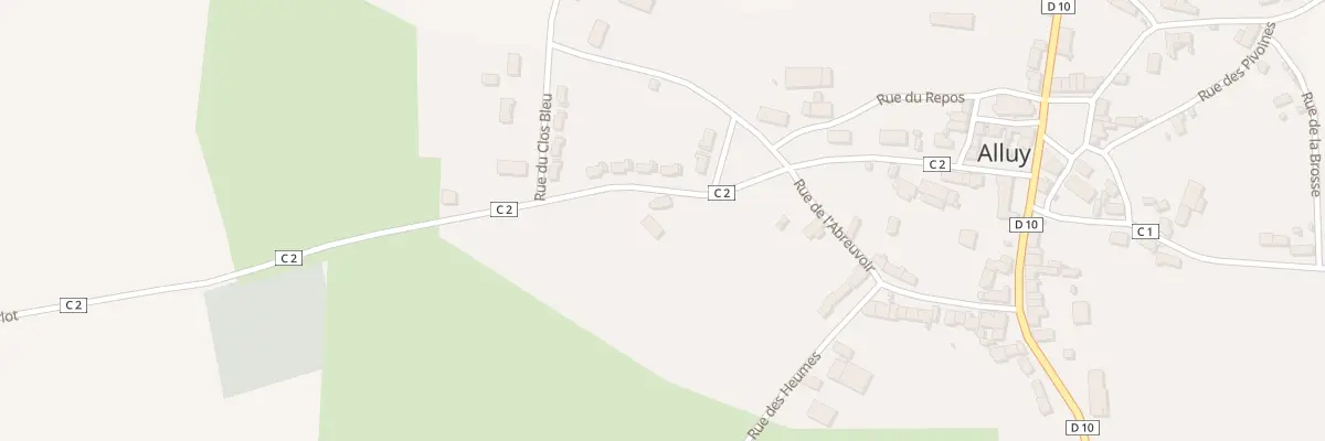 Plan du 275 Rue l’Huy Morlot à Alluy