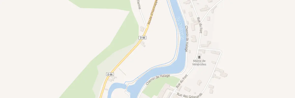 Plan du 1 Rte d’Hannappes à Vénérolles