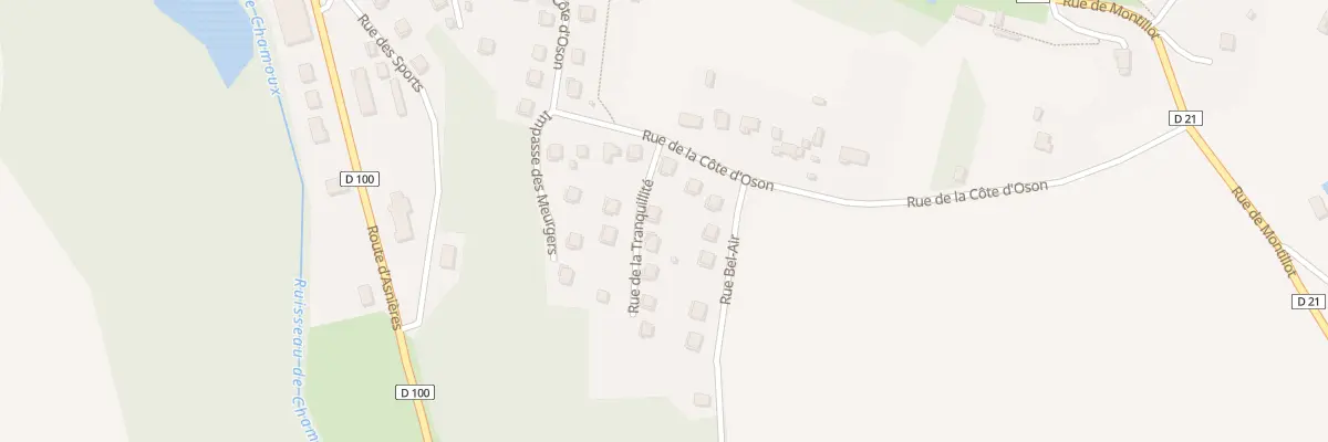 Plan du 421 Cote d’Oson à Châtel-Censoir