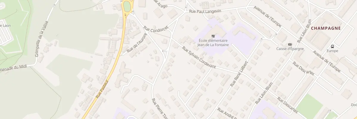 Plan du 5 Rue Pierre Timbaud à Laon