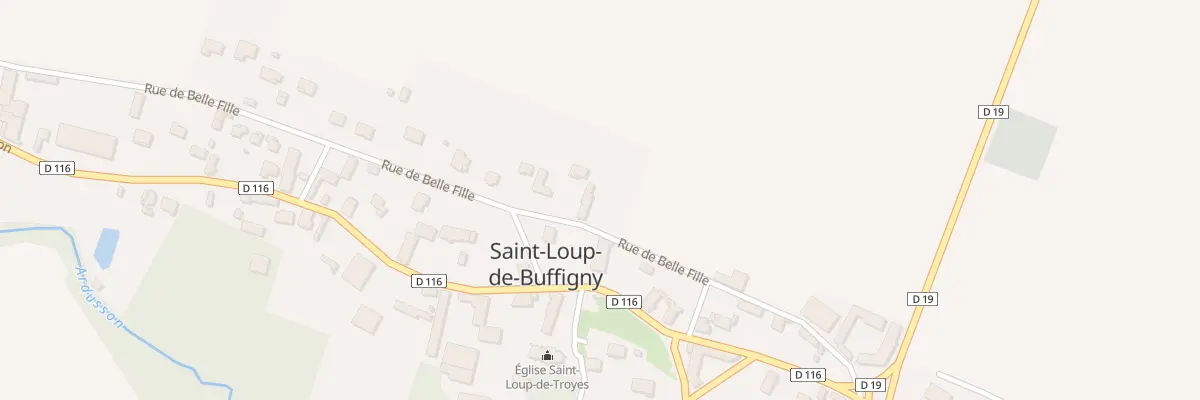 Plan du 8 Rue de Belle Fille à Saint-Loup-de-Buffigny