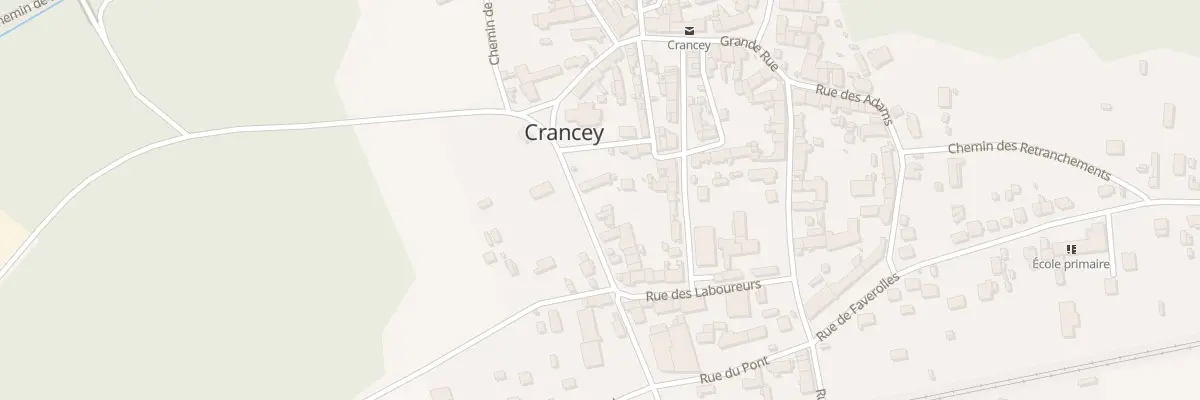 Plan du 1 Rue de l’Eglise à Crancey