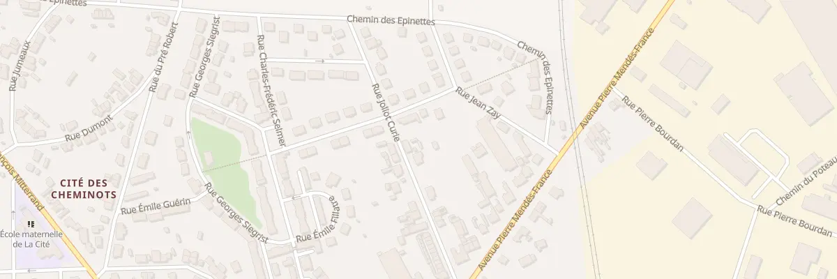 Plan du 26 Rue Joliot Curie à Laon