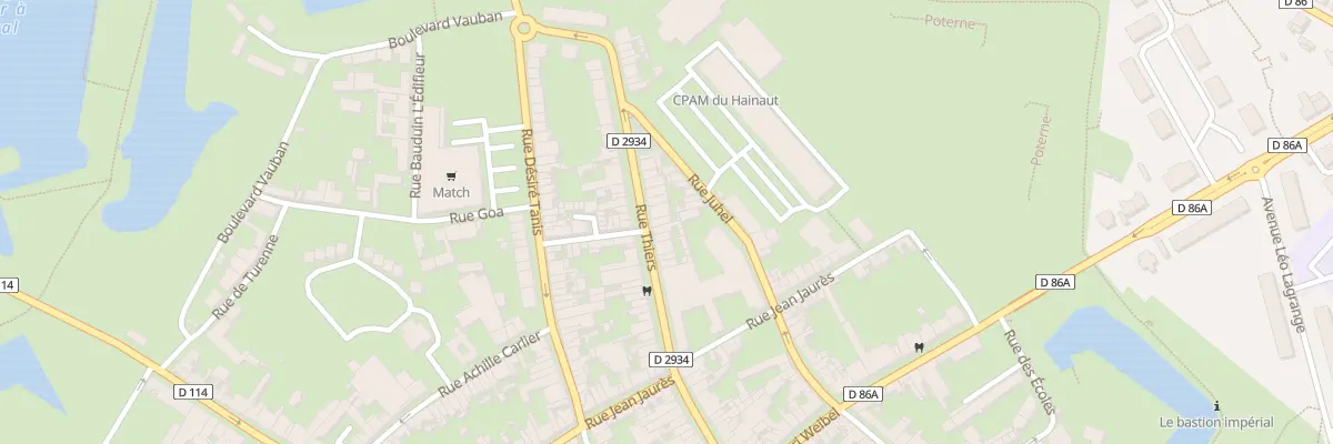 Plan du 40 Rue Thiers au Quesnoy