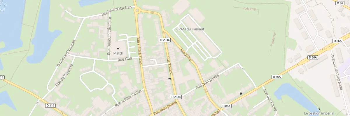 Plan du 42 Rue Thiers au Quesnoy