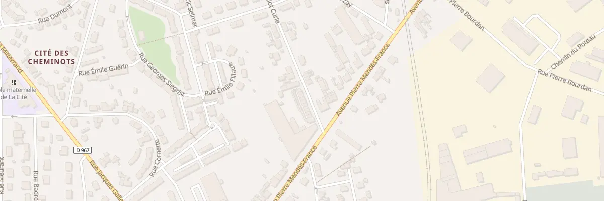 Plan du 17 Rue Joliot Curie à Laon