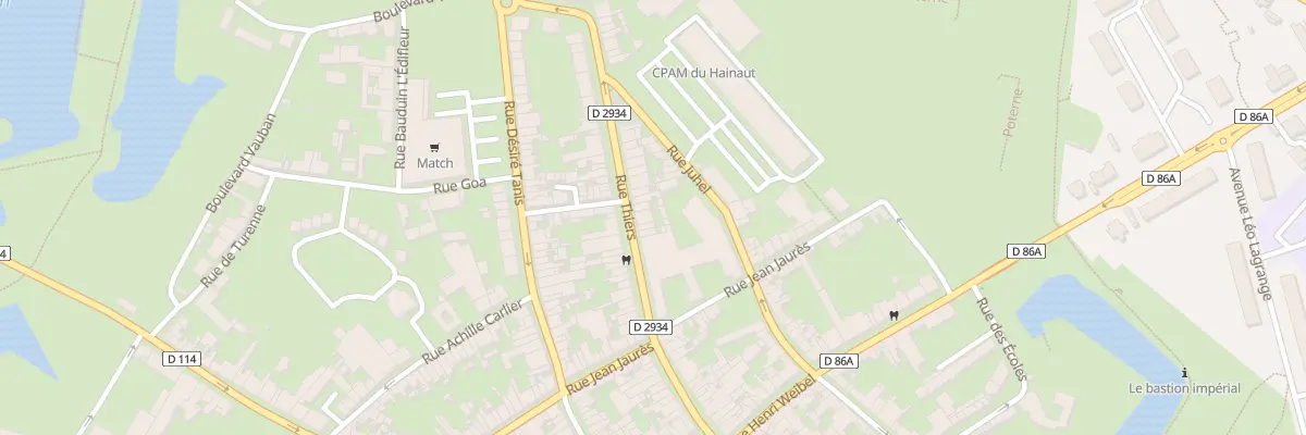 Plan du 32 Rue Thiers au Quesnoy