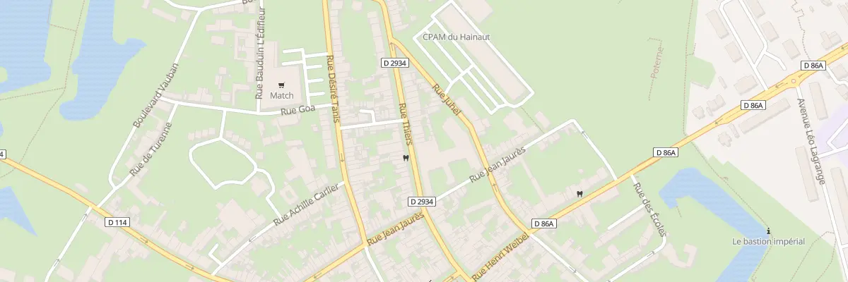 Plan du 28 Rue Thiers au Quesnoy