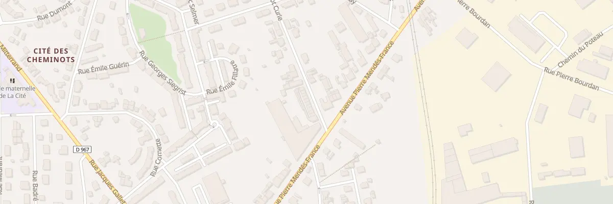 Plan du 15 Rue Joliot Curie à Laon