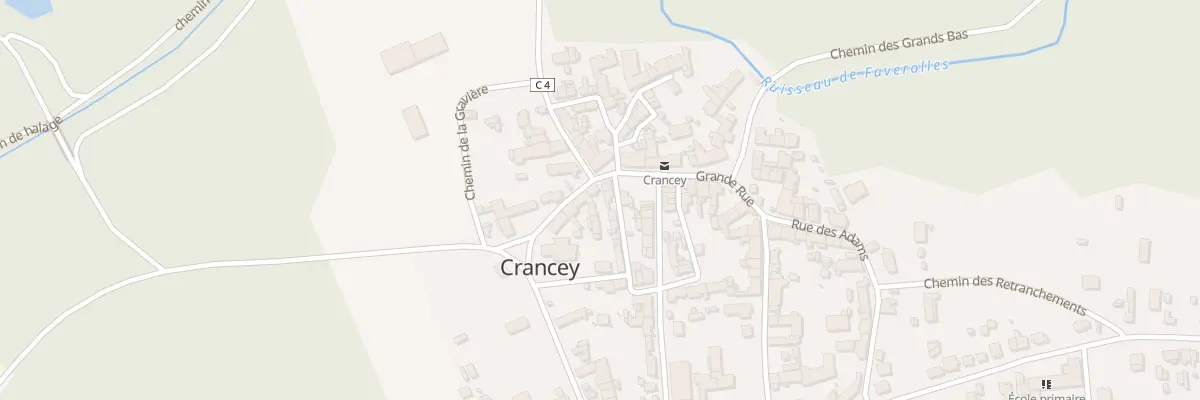 Plan du 10 Gr Grande Rue à Crancey