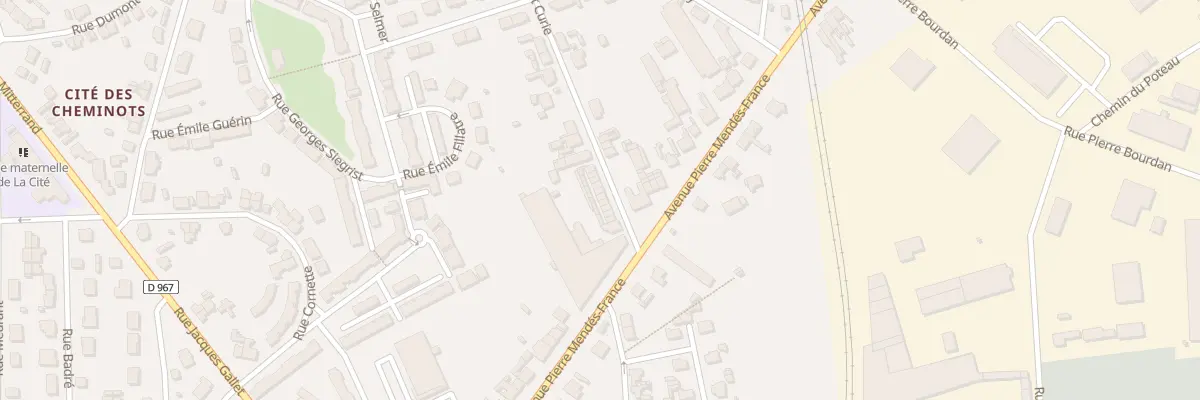 Plan du 13 Rue Joliot Curie à Laon