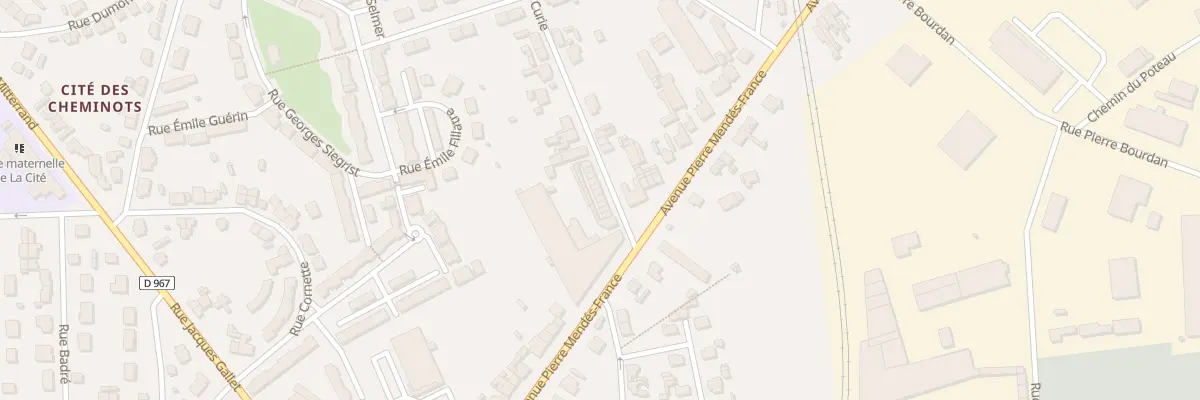 Plan du 11 Rue Joliot Curie à Laon