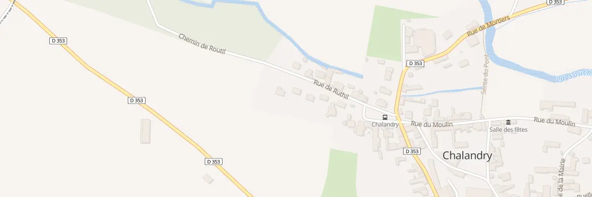 Plan du 8 Rue de Ruthil à Chalandry