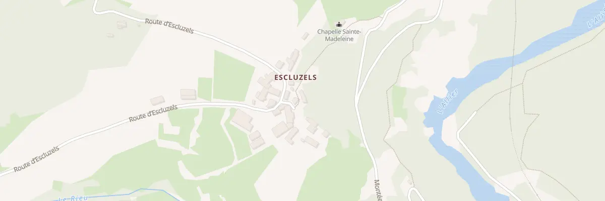 Plan du 5206 Escluzels à Monistrol-d’Allier
