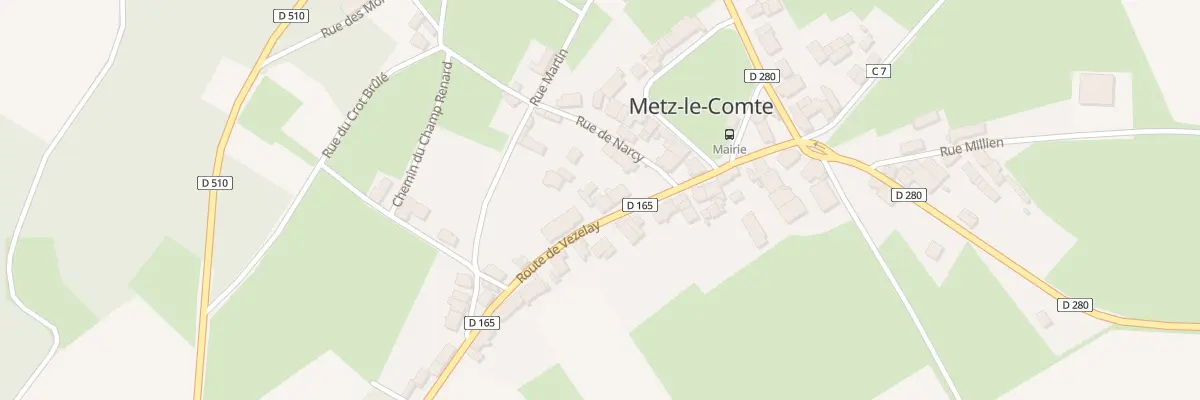Plan du 15 Rte de Vézelay à Metz-le-Comte
