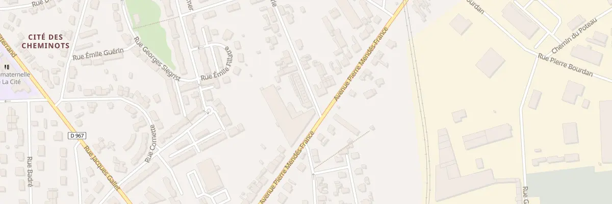 Plan du 5 Rue Joliot Curie à Laon