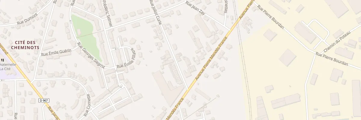 Plan du 8 Rue Joliot Curie à Laon