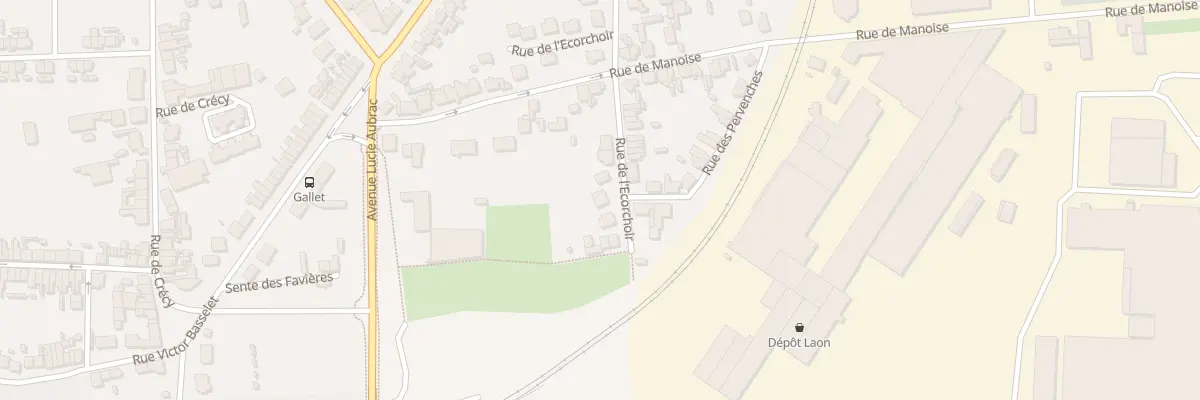 Plan du 9001 Rue de l’Ecorchoir à Laon