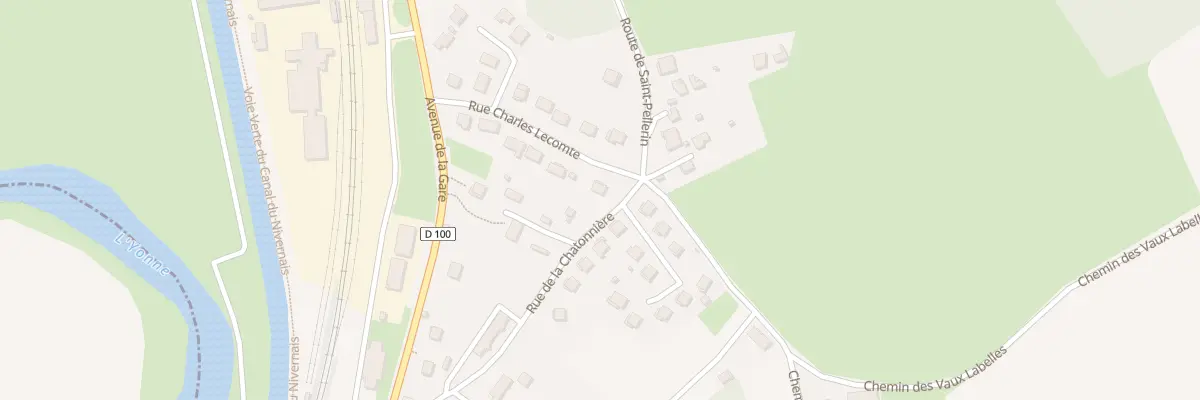 Plan du 12 Rue Charles Lecomte à Châtel-Censoir