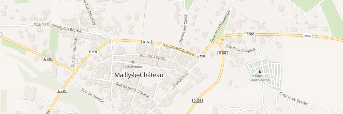 Plan du 12 Rue des Fossés à Mailly-le-Château