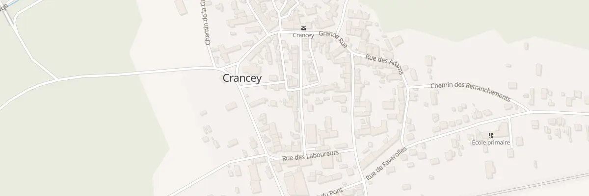 Plan du 8 Gr Grande Ruelle à Crancey