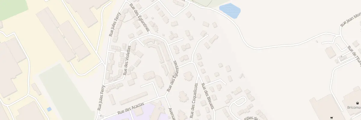 Plan du 250 Rue des Bleuets à Guise