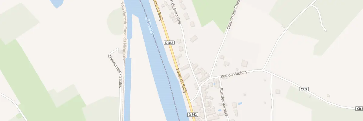 Plan du 3 Rte de Bailly à Vincelottes