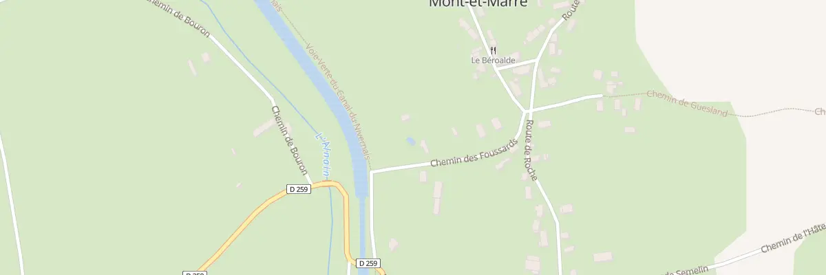 Plan du 9001 Les Foussards à Mont-et-Marré