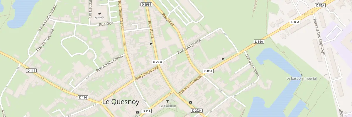 Plan du 28 Rue Jean Jaurès au Quesnoy