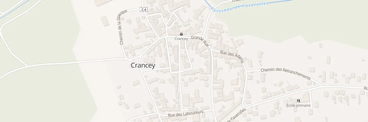 Plan du 5 Gr Grande Ruelle à Crancey