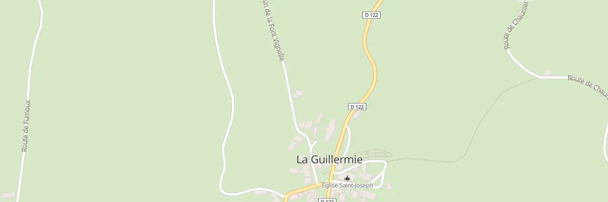 Plan du 5019 Le Bourg à La Guillermie