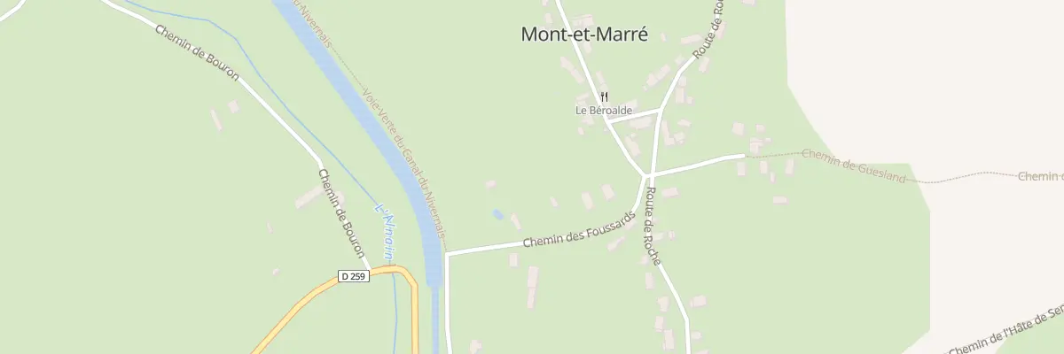 Plan du 9002 Les Foussards à Mont-et-Marré