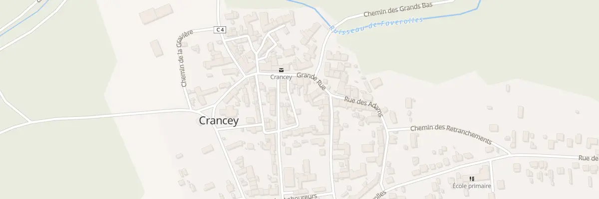 Plan du 20 Grande Rue à Crancey
