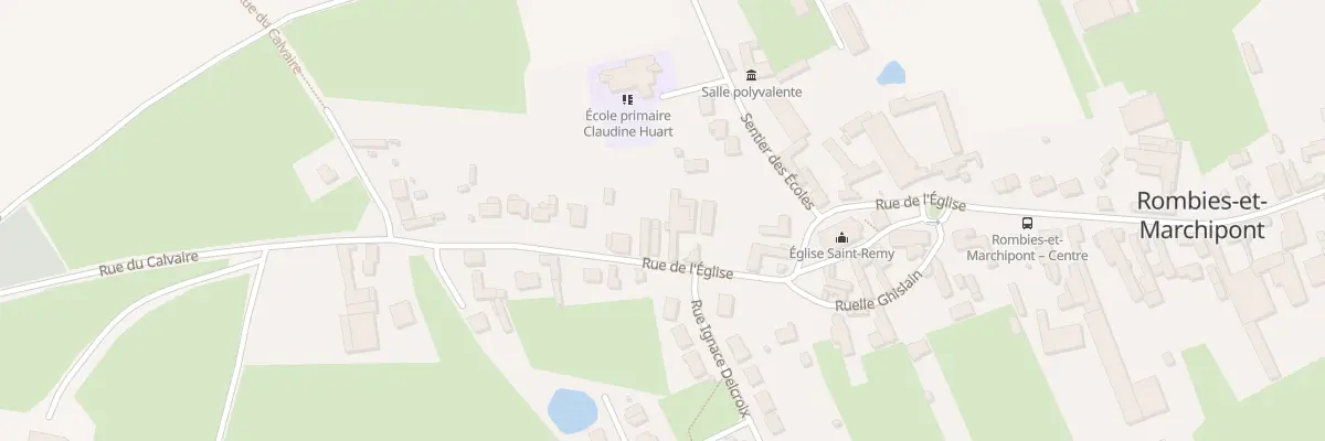 Plan du 34 Rue de l’Eglise à Rombies-et-Marchipont