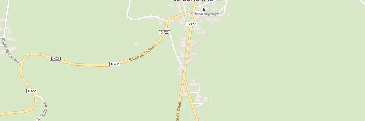 Plan du 5044 Le Bourg à La Guillermie