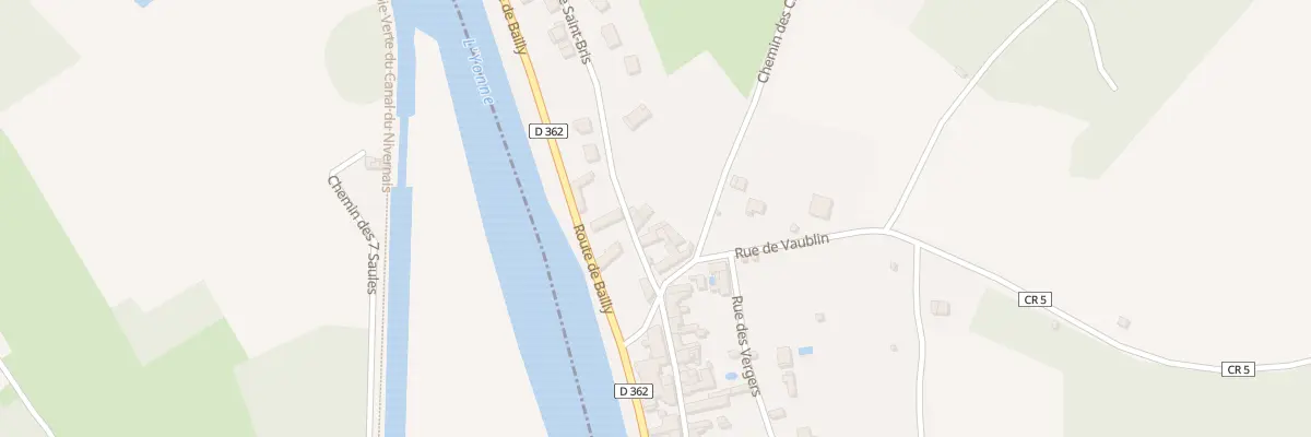 Plan du 6 Che de St Bris à Vincelottes