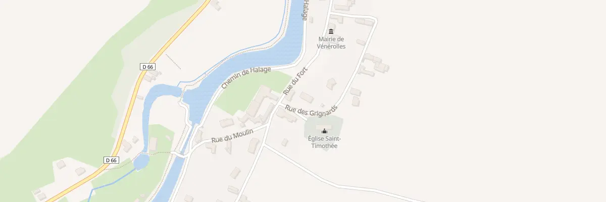 Plan du 1A Rue des Grignards à Vénérolles
