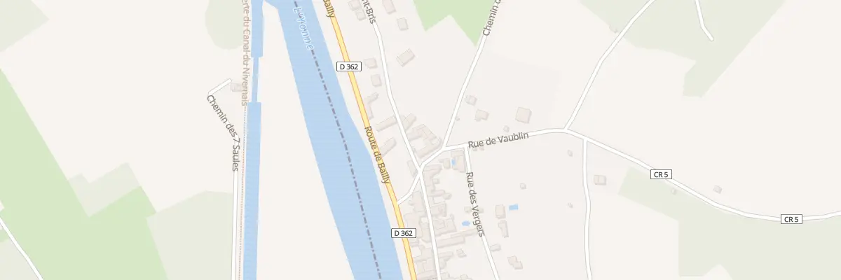 Plan du 4 Che de St Bris à Vincelottes