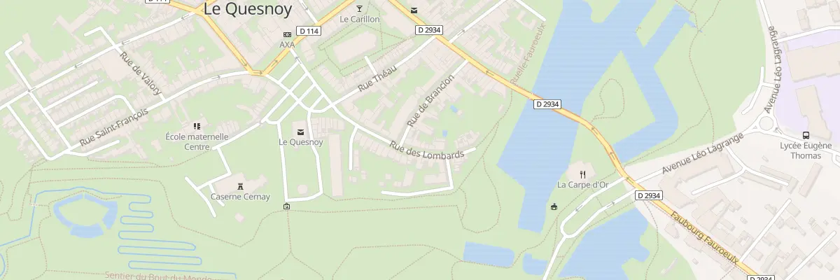 Plan du 18 Rue des Lombards au Quesnoy