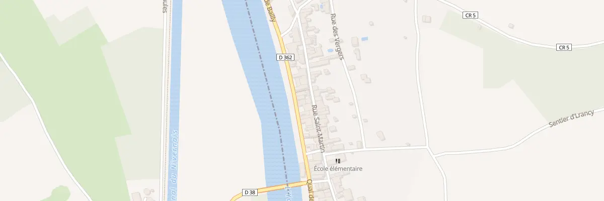 Plan du 23 Quai de l’Yonne à Vincelottes