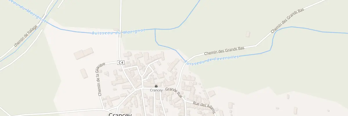 Plan du 75 Le Village à Crancey