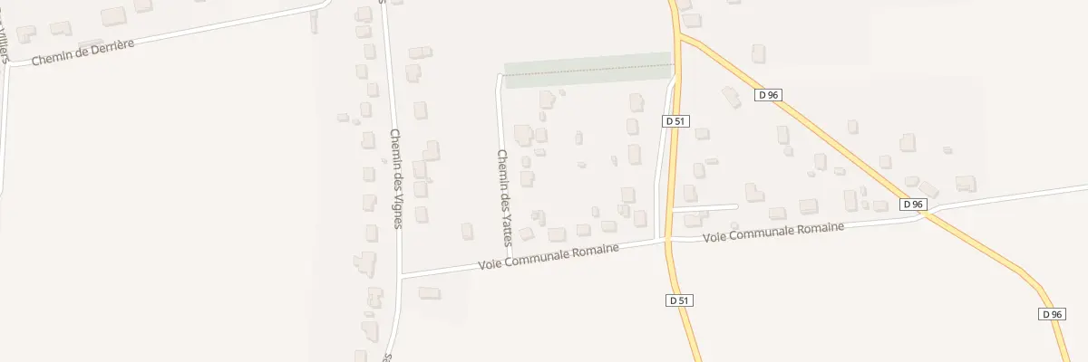 Plan du 2 Che des Yattes à Crancey