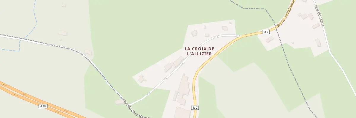 Plan du 5190 La Croix de l’Allizier à Palladuc