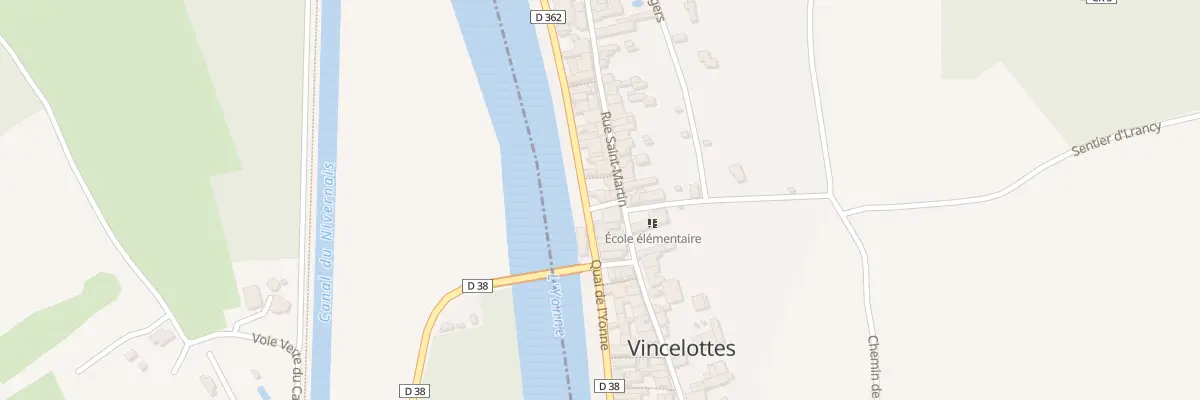 Plan du 15 Quai de l’Yonne à Vincelottes